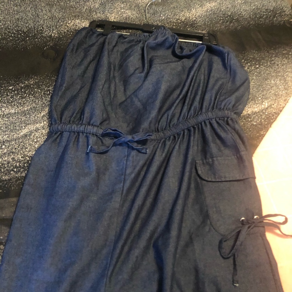 Blue jean romper